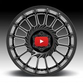 Moto Metal MO807 Shockwave Gloss Black Custom Truck Wheels Rims 4